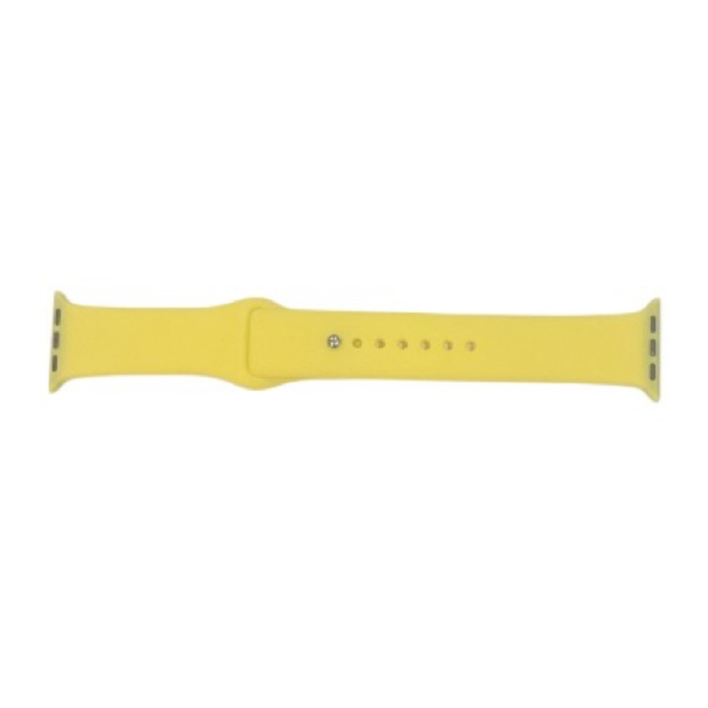 NWOT Vibrant Yellow Replacement Adjustable Silicone Sport Band For Apple Watch